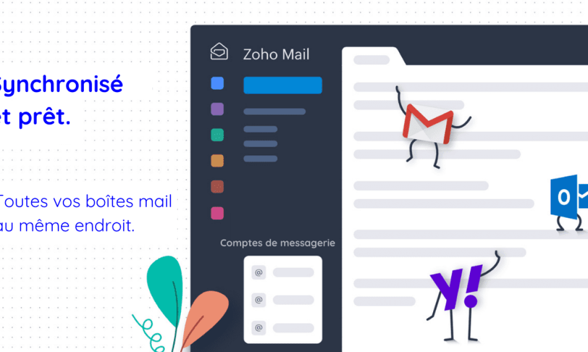 Zoho Mail : Un seul endroit pour gérer tous vos comptes de messagerie en IMAP.